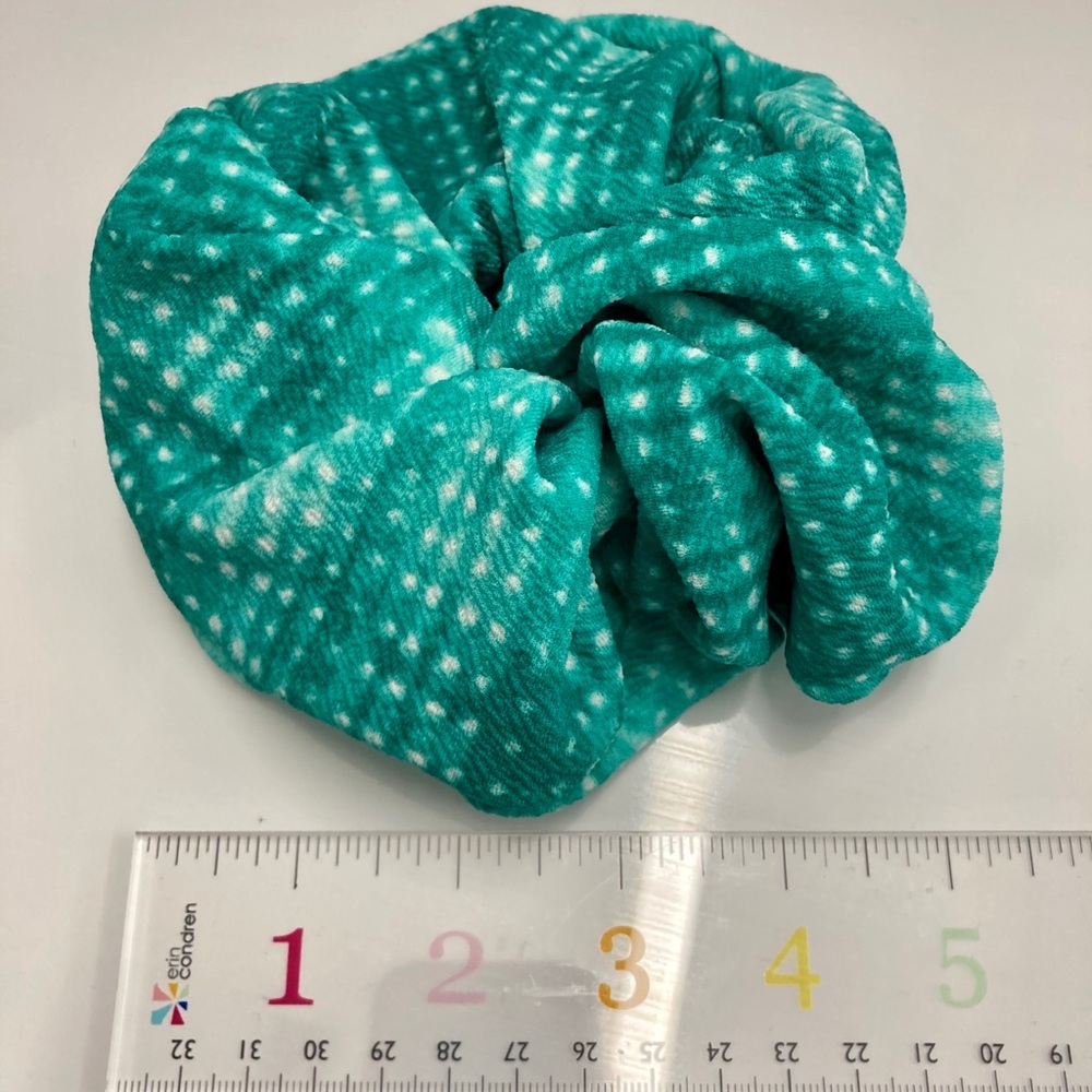 **5 for $25** bundle me! Teal Shibori Tie-dye Jumbo scrunchie